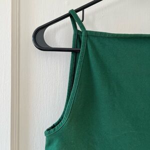 NWOT J. Crew Factory Green Stretch Apron Tank Top (Small)